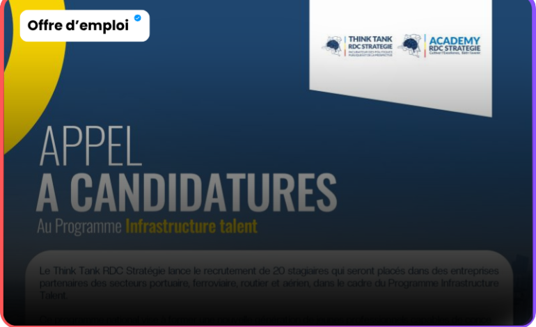 Programme Infrastructure Talent RDC