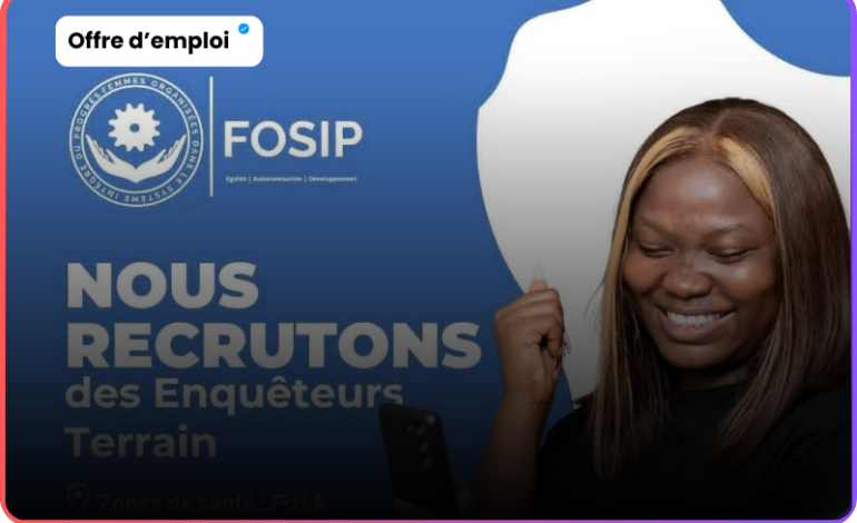 Enquêteurs terrain FOSIP Sud-Kivu