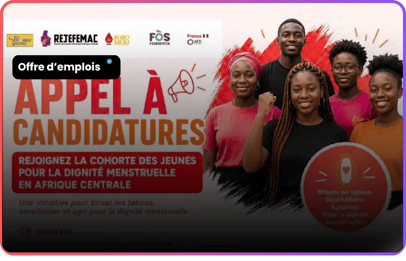 Jeunes Champions pour la Dignité Menstruelle REJEFEMAC : Engage-toi pour le changement