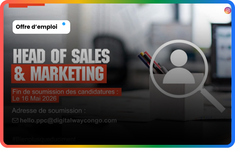 Head of Sales & Marketing PPC Barnet : Pilotez la croissance commerciale en RDC